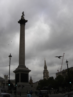 Nelsons Column auf dem Trafalgar Square