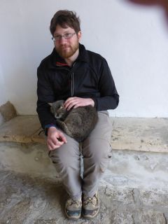 Christian mit Katze