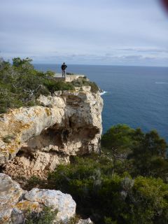 Christian auf dem Felsen