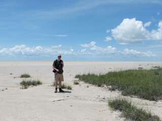 Ich in der Salzpfanne