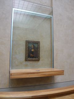 Mona Lisa hinter Glas