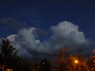 Wolke in der Nacht