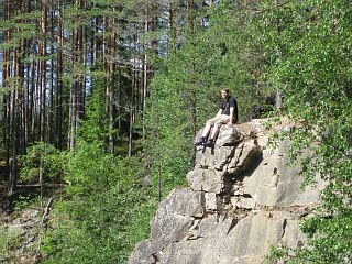 Ich auf der Klippe